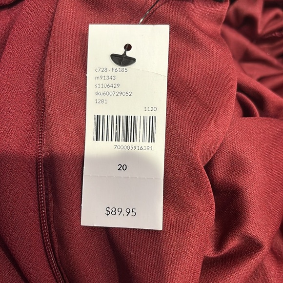 Stylish Burgundy Wrap jumpsuit - Picture 6 of 6